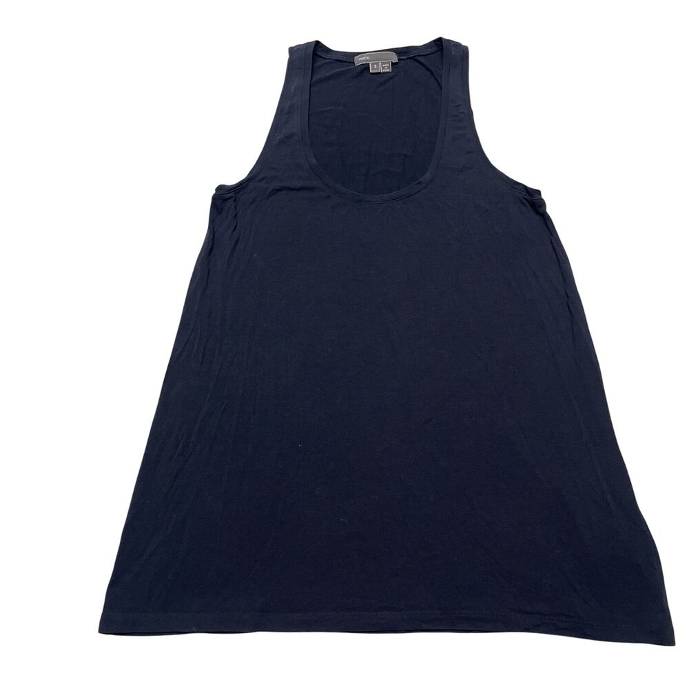 Vince Tank Women's Small Sleeveless Lightweight Modal Scoop Neck Blue Top